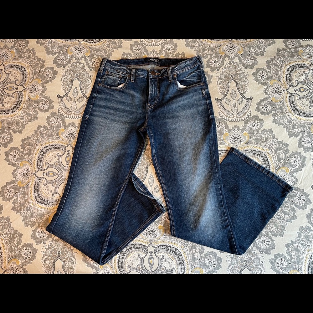 Silver bootcut jeans